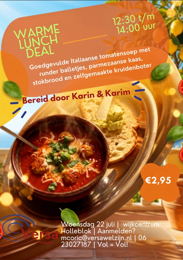 Warme lunch deal